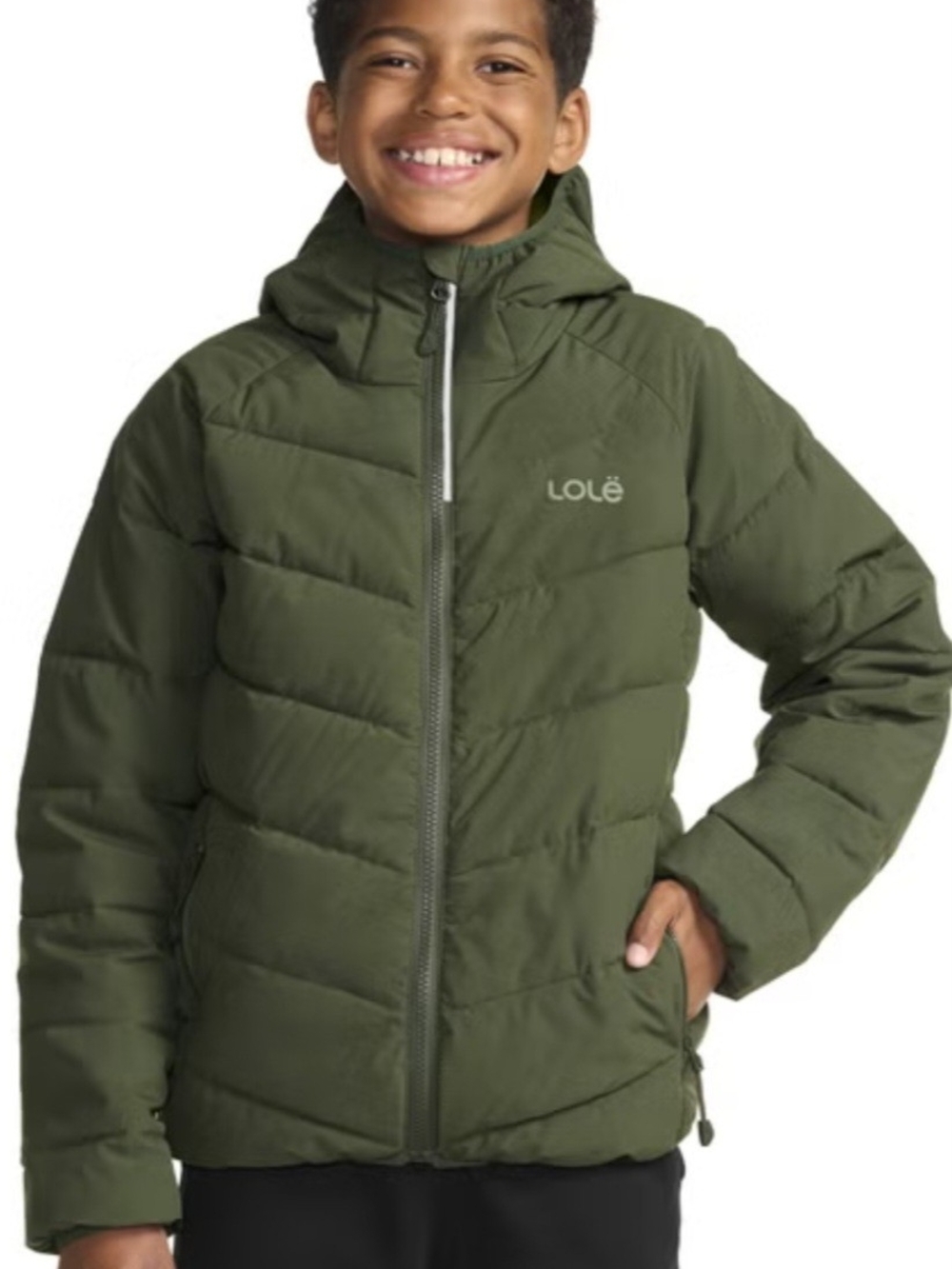 Lole Kids Olive Green Puffer Jacket